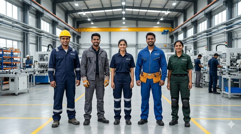 Workwear uniforms by BVIATE Apparels