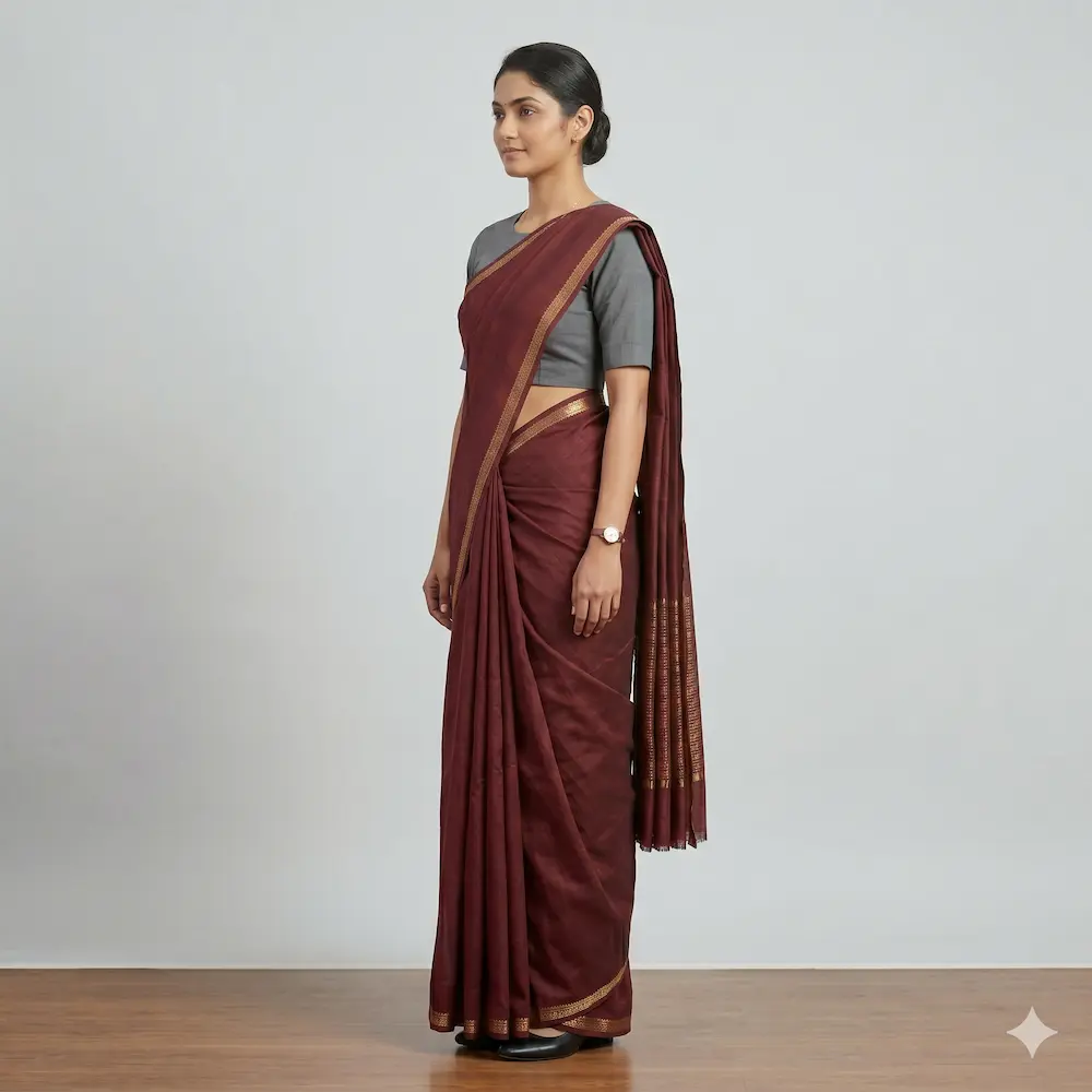 Women's Corporate Saree view 3