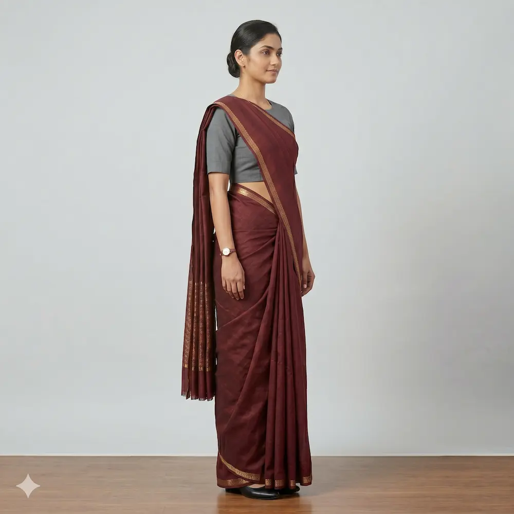 Women's Corporate Saree view 4