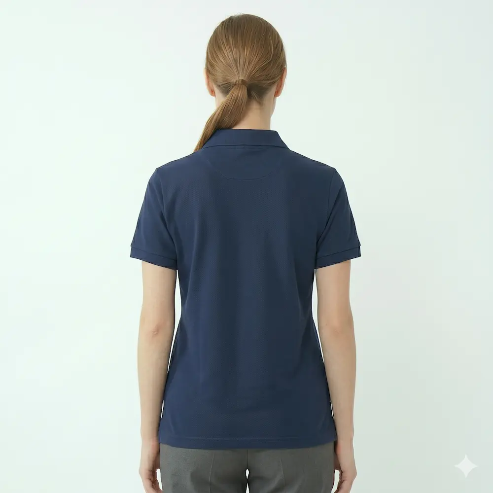 Custom Branded Polo Shirt Navy view 2