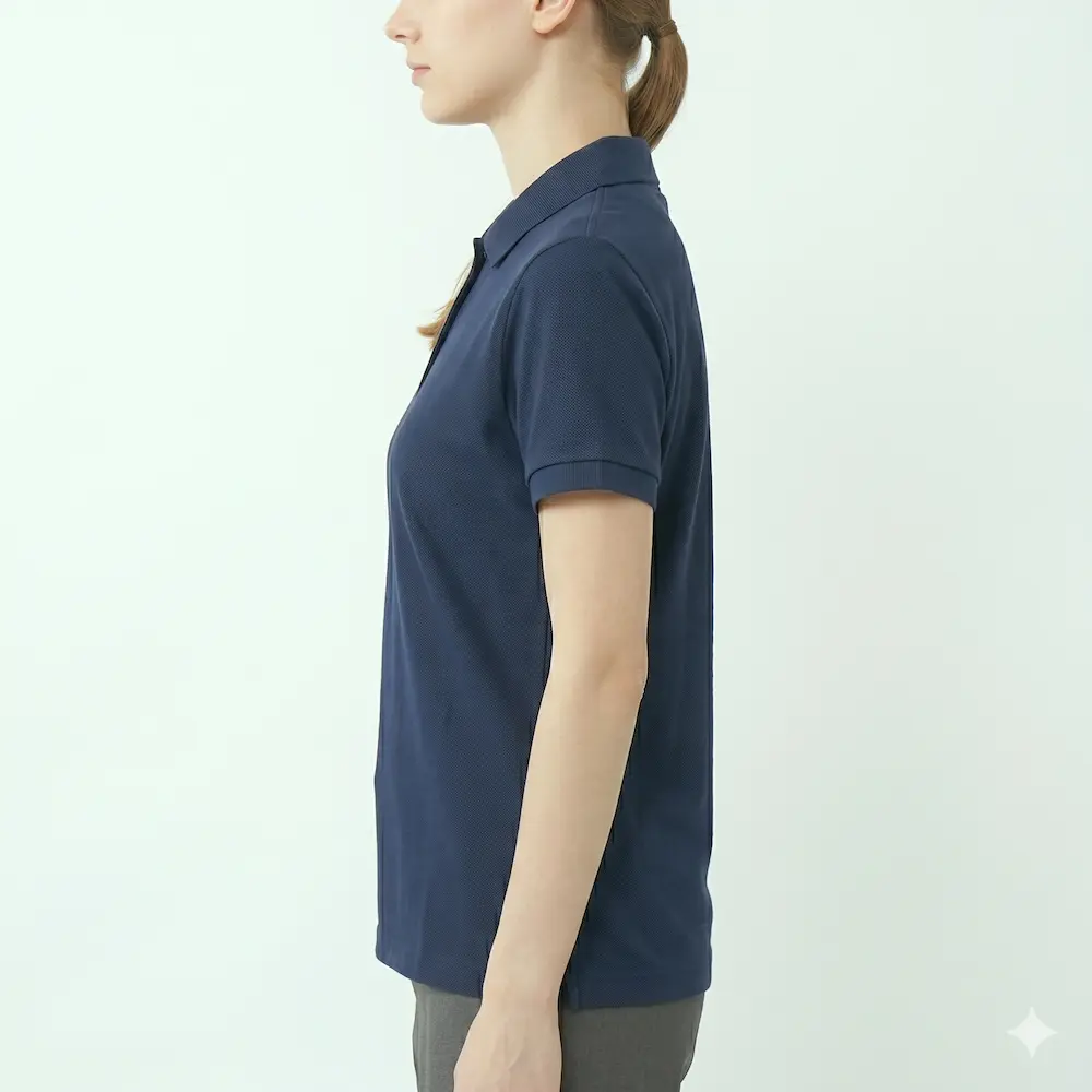 Custom Branded Polo Shirt Navy view 3