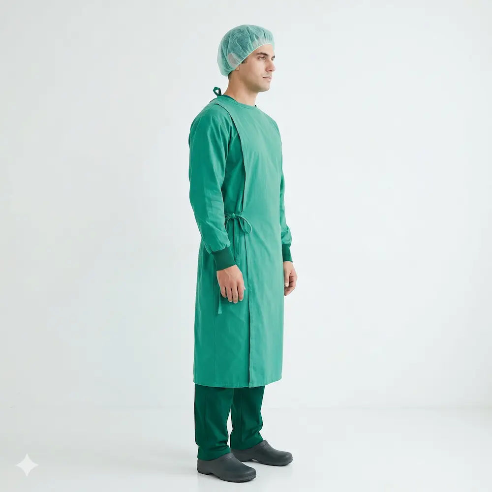 Surgical Gown Set Surgical Green view 4