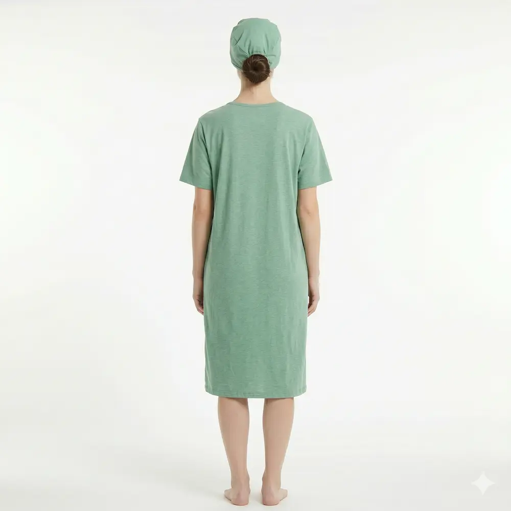 Front-Open Patient Gown view 2