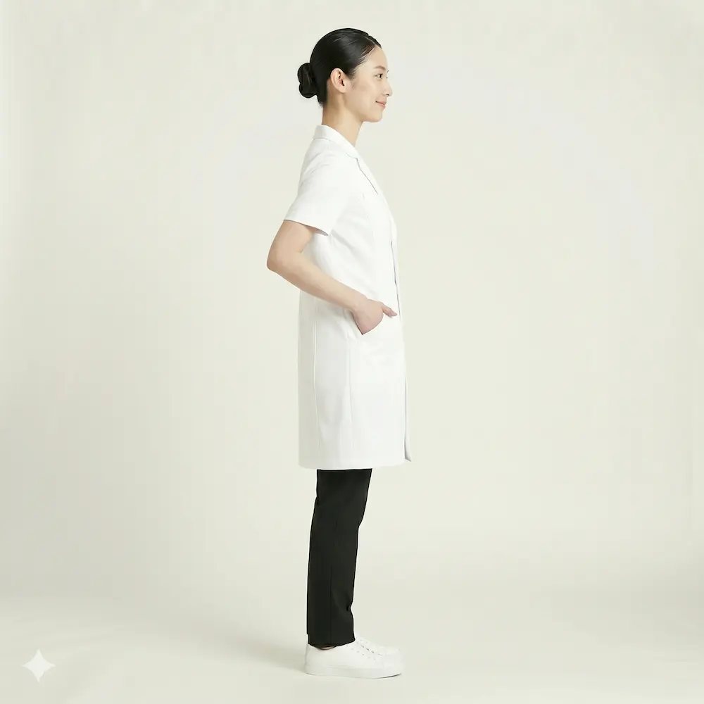 Half-Sleeve Lab Coat view 4