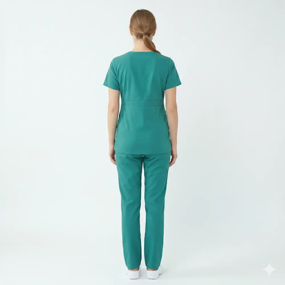 Maternity Scrub Set Teal Green view 2
