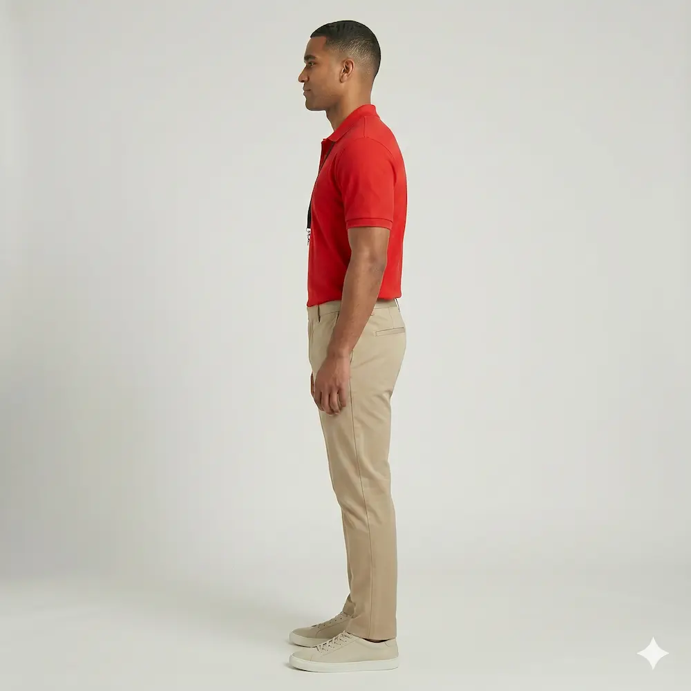 Store Associate Polo Red view 3