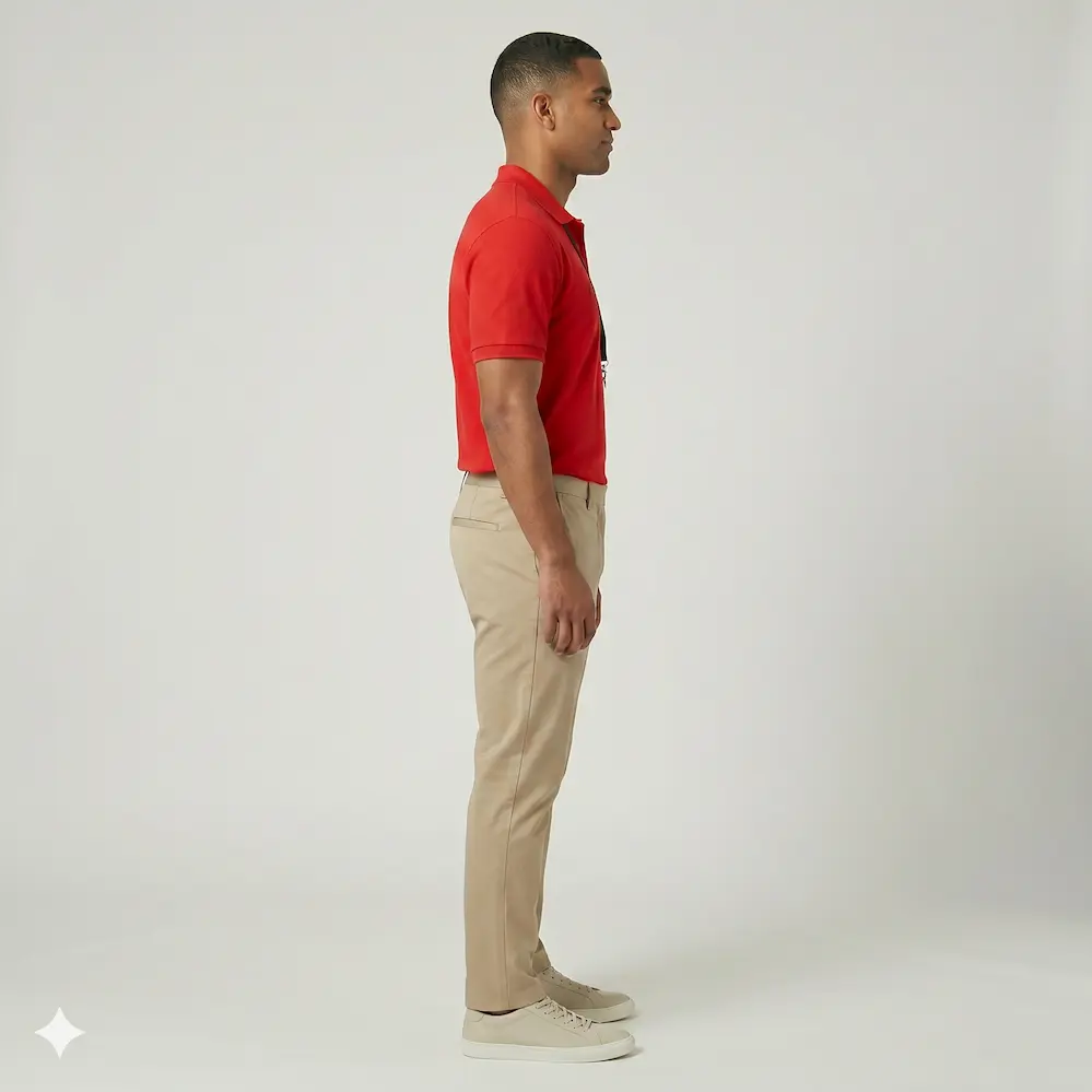 Store Associate Polo Red view 4