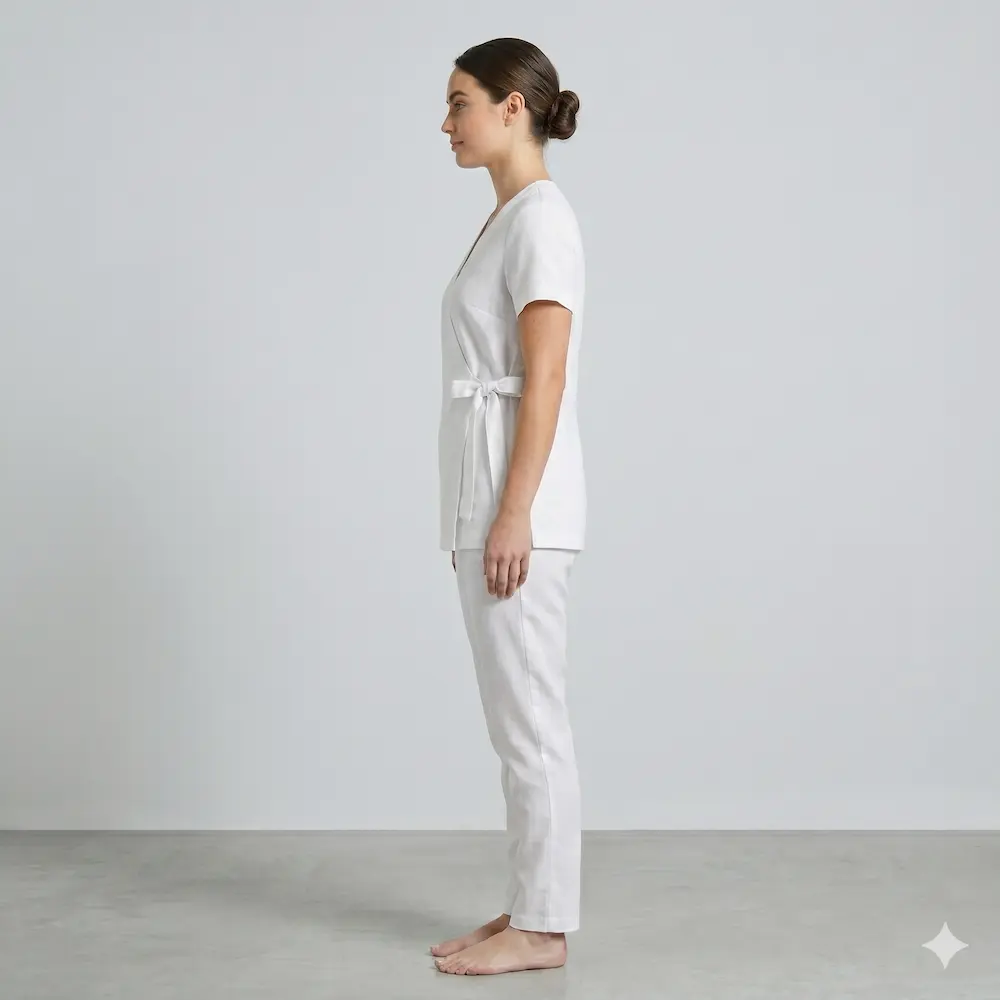 Spa Therapist Wrap Tunic view 3