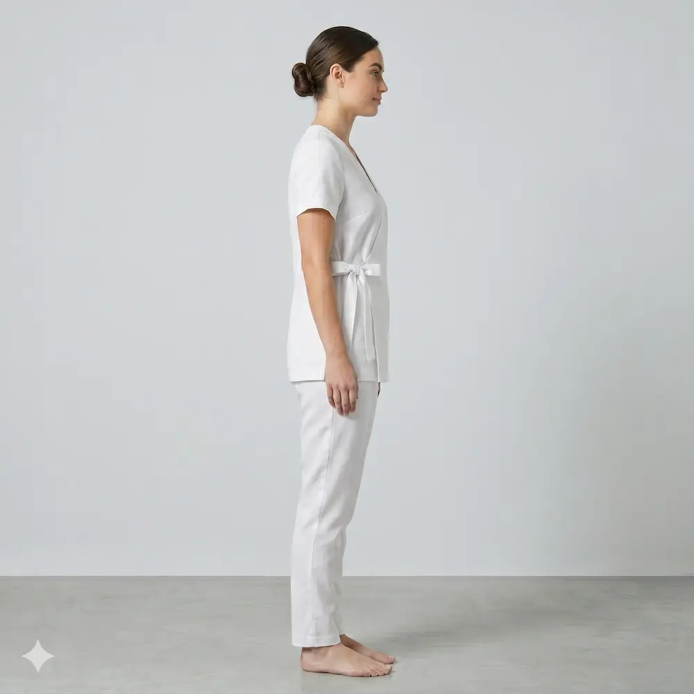 Spa Therapist Wrap Tunic view 4
