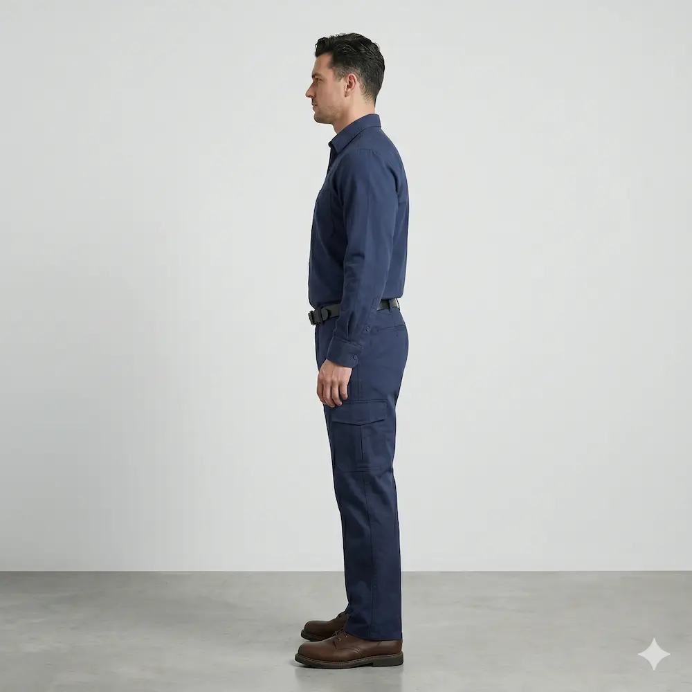 Factory Worker Set Navy view 3