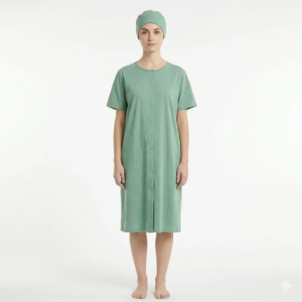 Front-Open Patient Gown