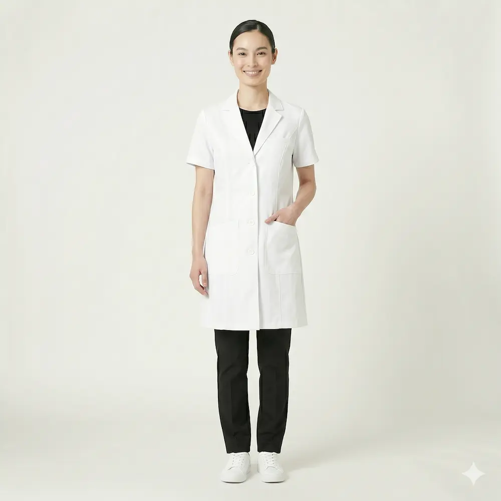 Half-Sleeve Lab Coat